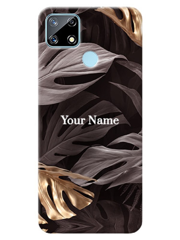 Custom Realme Narzo 20 Mobile Back Covers: Wild Leaves digital paint Design