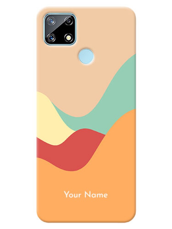 Custom Realme Narzo 20 Custom Mobile Case with Ocean Waves Multi-colour Design