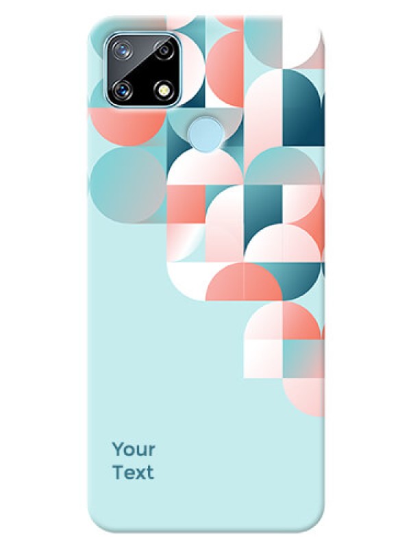 Custom Realme Narzo 20 Back Covers: Stylish Semi-circle Pattern Design