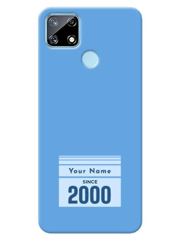Custom Realme Narzo 20 Mobile Back Covers: Custom Year of birth Design