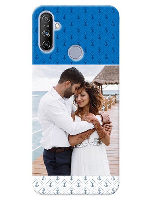 Custom Realme Narzo 20A Mobile Phone Covers: Blue Anchors Design