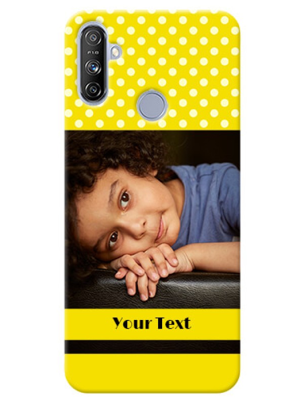 Custom Realme Narzo 20A Custom Mobile Covers: Bright Yellow Case Design