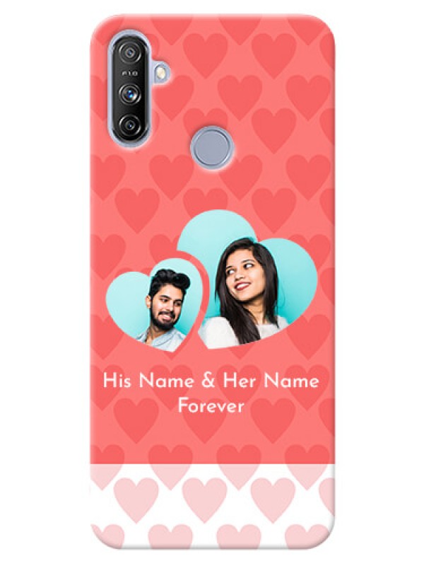 Custom Realme Narzo 20A personalized phone covers: Couple Pic Upload Design