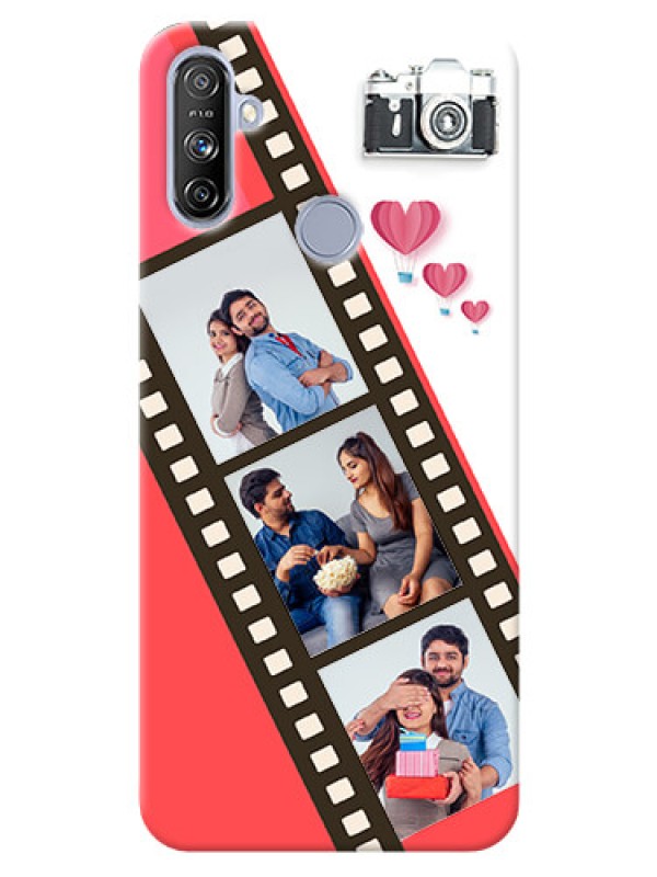 Custom Realme Narzo 20A custom phone covers: 3 Image Holder with Film Reel