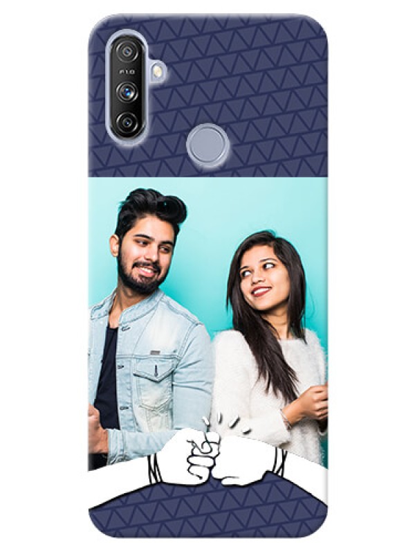 Custom Realme Narzo 20A Mobile Covers Online with Best Friends Design  