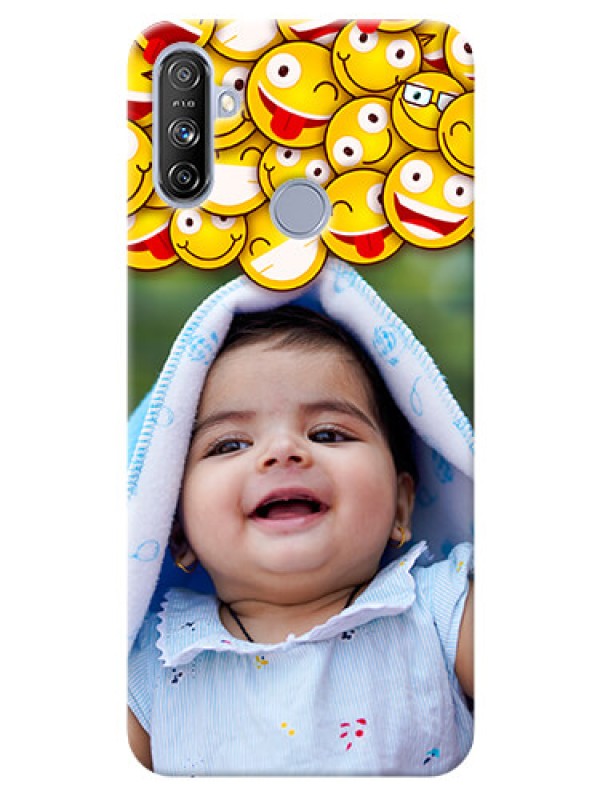 Custom Realme Narzo 20A Custom Phone Cases with Smiley Emoji Design