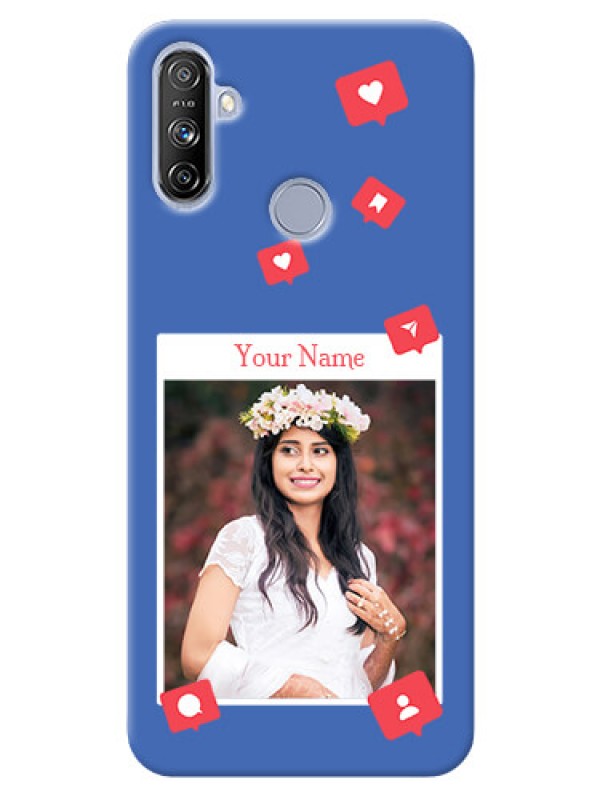 Custom Realme Narzo 20A Back Covers: Like Share And Comment Design