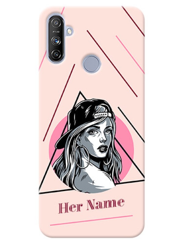 Custom Realme Narzo 20A Custom Phone Cases: Rockstar Girl Design