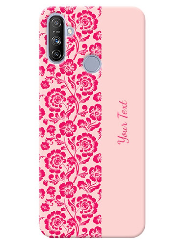 Custom Realme Narzo 20A Phone Back Covers: Attractive Floral Pattern Design