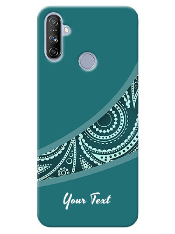 Custom Realme Narzo 20A Custom Phone Covers: semi visible floral Design