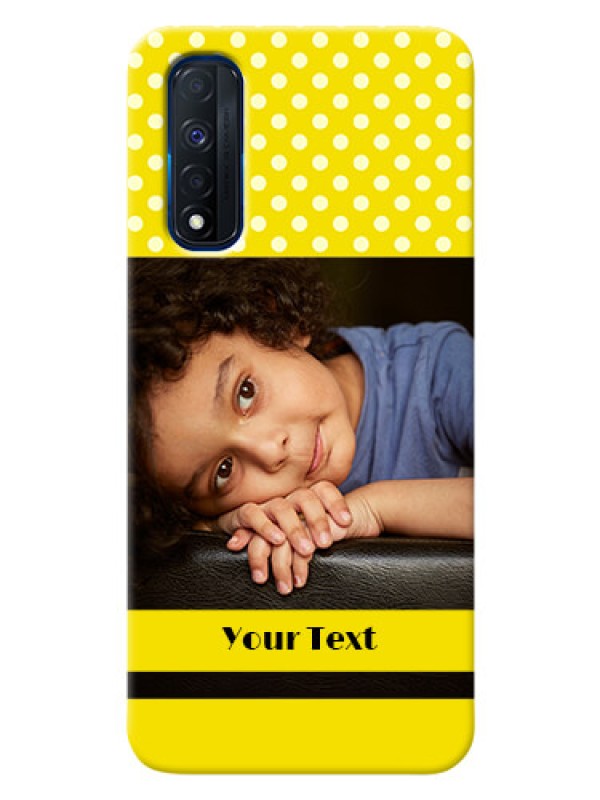 Custom Narzo 30 4G Custom Mobile Covers: Bright Yellow Case Design