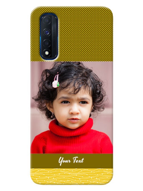 Custom Narzo 30 4G custom mobile back covers: Simple Green Color Design