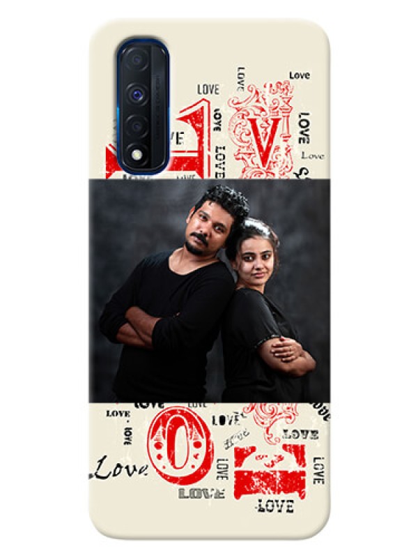 Custom Narzo 30 4G mobile cases online: Trendy Love Design Case