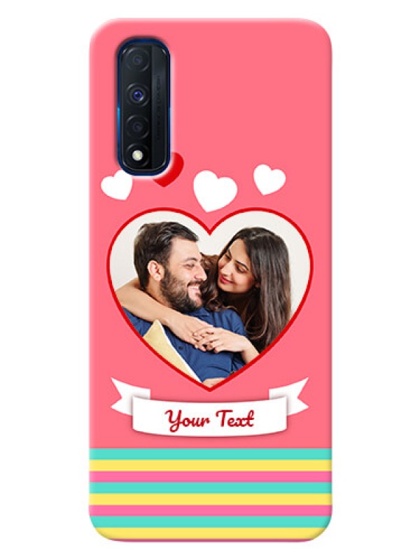 Custom Narzo 30 4G Personalised mobile covers: Love Doodle Design