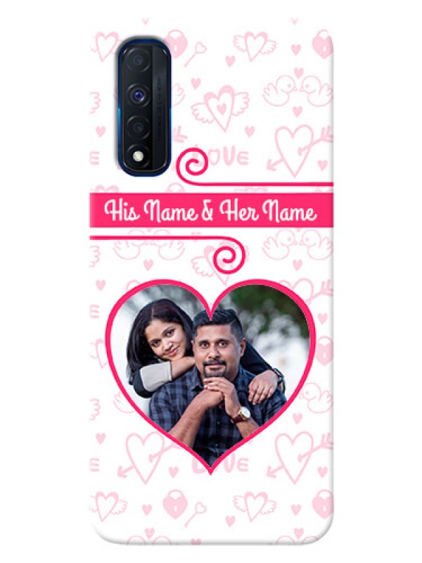 Custom Narzo 30 4G Personalized Phone Cases: Heart Shape Love Design