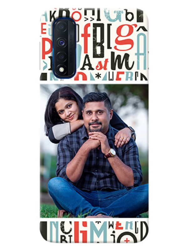 Custom Narzo 30 4G custom mobile phone covers: Alphabet Design