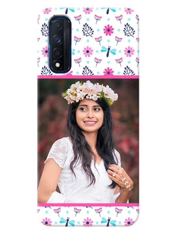 Custom Narzo 30 4G Mobile Covers: Colorful Flower Design