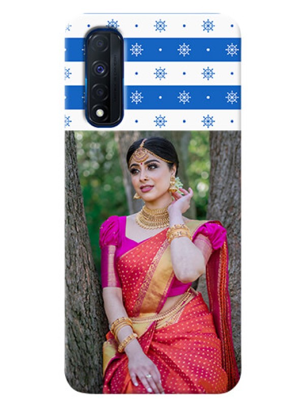 Custom Narzo 30 4G custom mobile covers: Snow Pattern Design