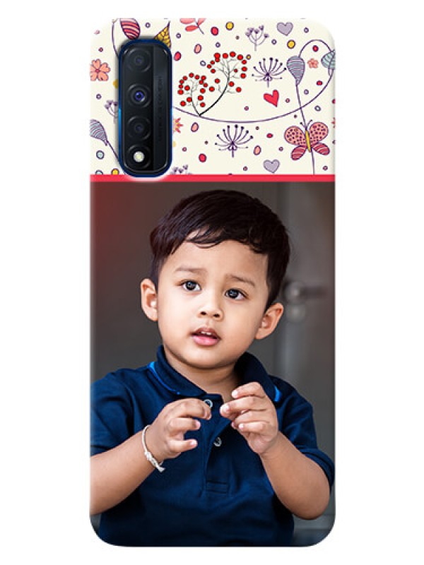 Custom Narzo 30 4G phone back covers: Premium Floral Design