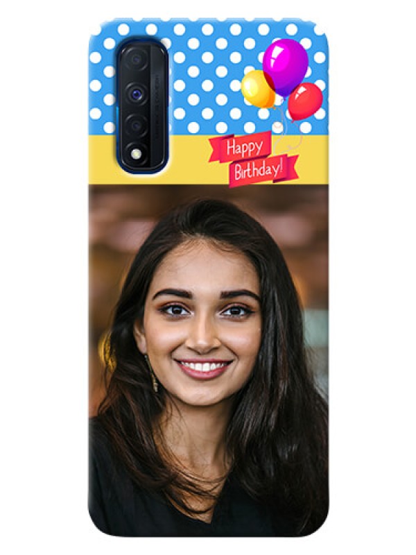 Custom Narzo 30 4G custom mobile back covers: Happy Birthday Design