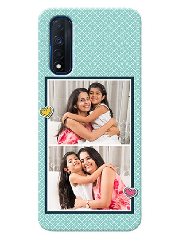 Custom Narzo 30 4G Custom Phone Cases: 2 Image Holder with Pattern Design
