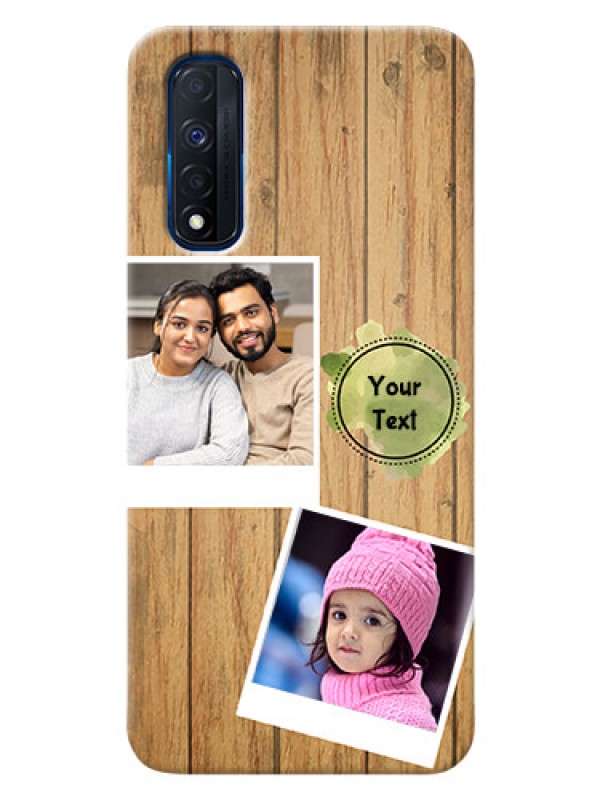 Custom Narzo 30 4G Custom Mobile Phone Covers: Wooden Texture Design