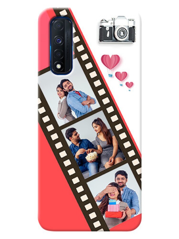 Custom Narzo 30 4G custom phone covers: 3 Image Holder with Film Reel