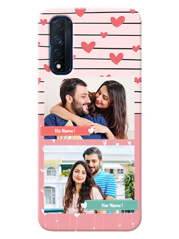 Custom Narzo 30 4G custom mobile covers: Photo with Heart Design