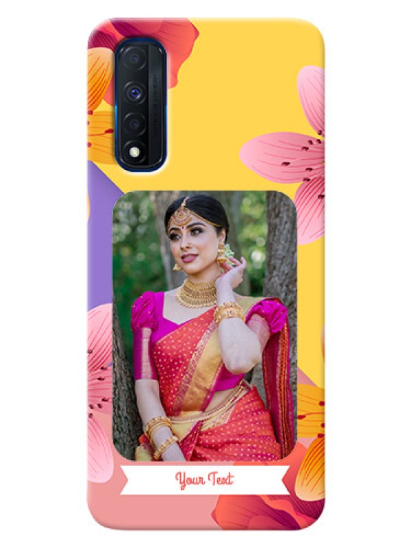 Custom Narzo 30 4G Mobile Covers: 3 Image With Vintage Floral Design