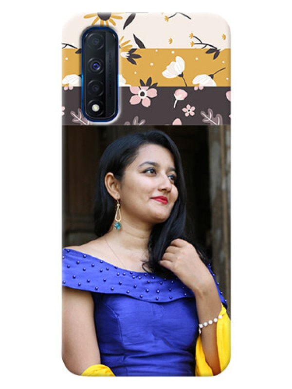 Custom Narzo 30 4G mobile cases online: Stylish Floral Design