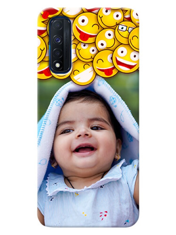 Custom Narzo 30 4G Custom Phone Cases with Smiley Emoji Design