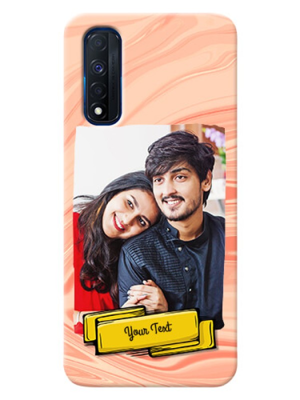 Custom Narzo 30 4G Customized Phone Cases: Marble Texture Design