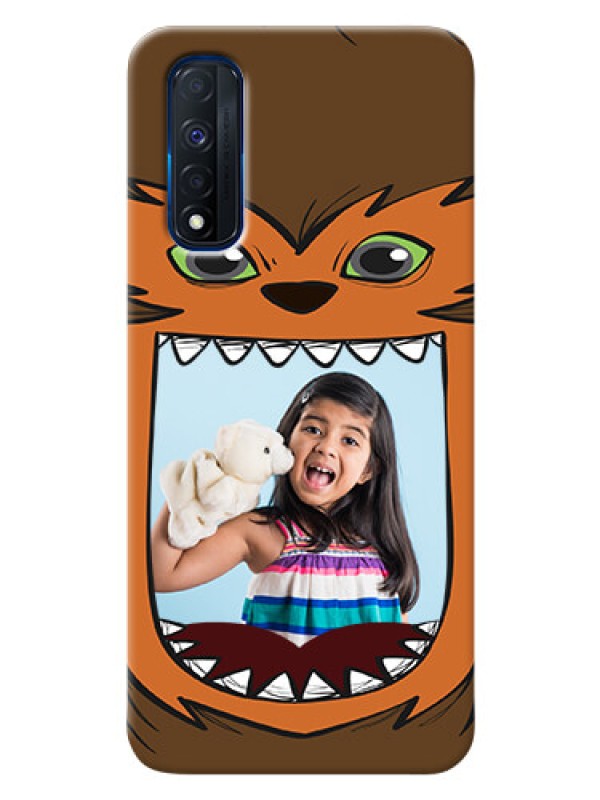 Custom Narzo 30 4G Phone Covers: Owl Monster Back Case Design