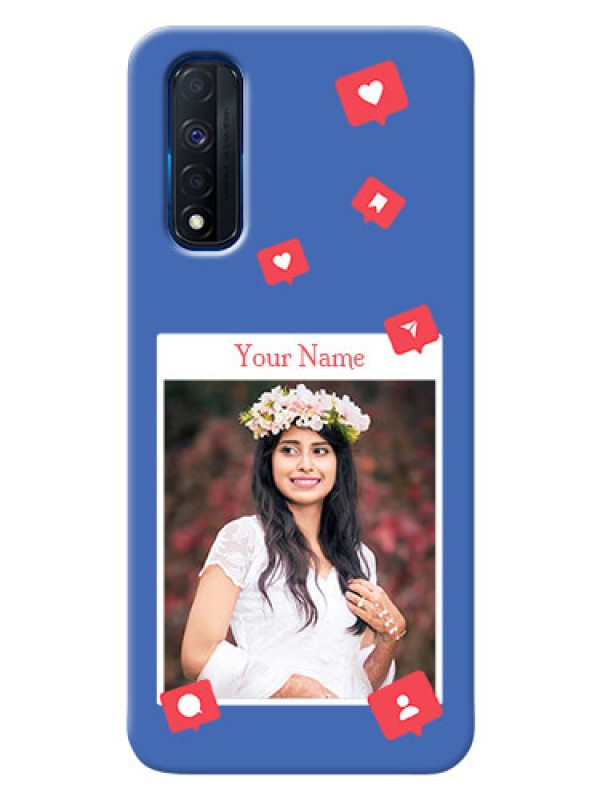 Custom Realme Narzo 30 4G Back Covers: Like Share And Comment Design