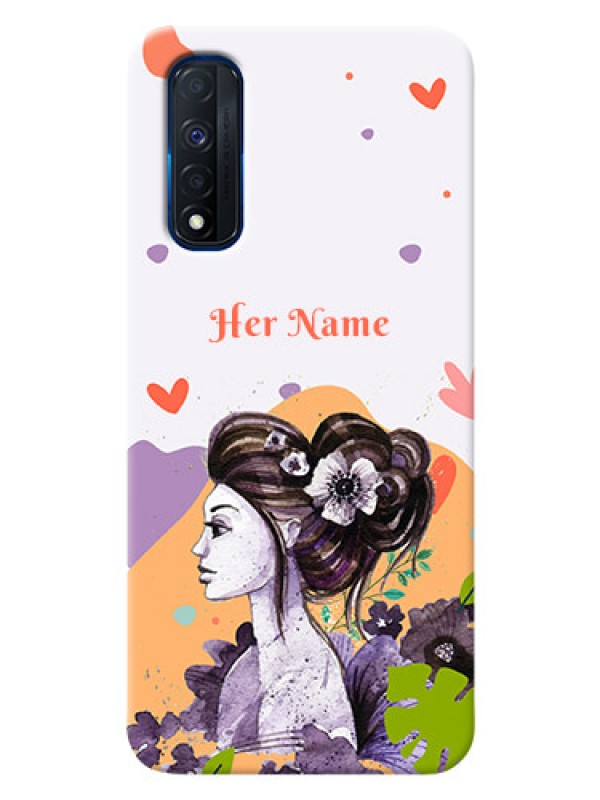 Custom Realme Narzo 30 4G Custom Mobile Case with Woman And Nature Design