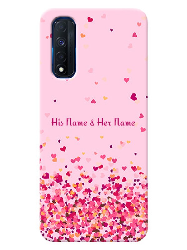 Custom Realme Narzo 30 4G Phone Back Covers: Floating Hearts Design