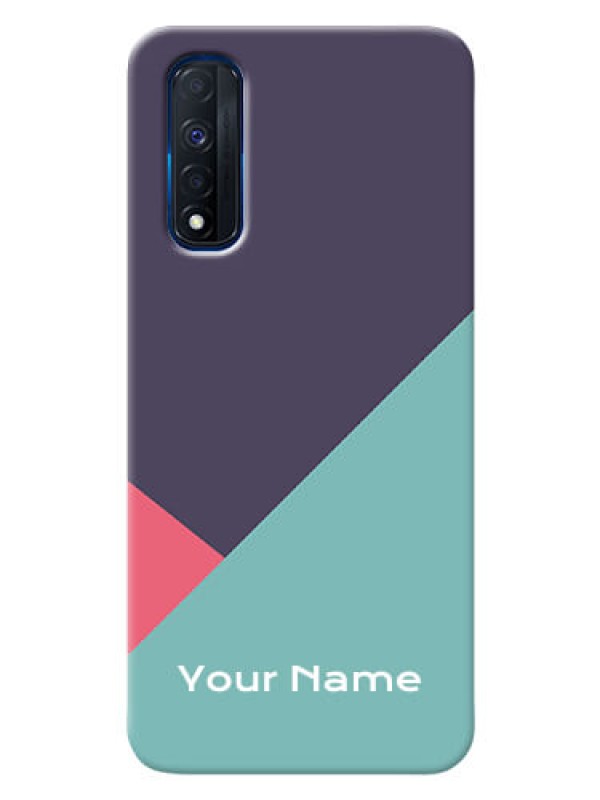 Custom Realme Narzo 30 4G Custom Phone Cases: Tri Color abstract Design