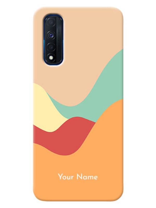 Custom Realme Narzo 30 4G Custom Mobile Case with Ocean Waves Multi-colour Design