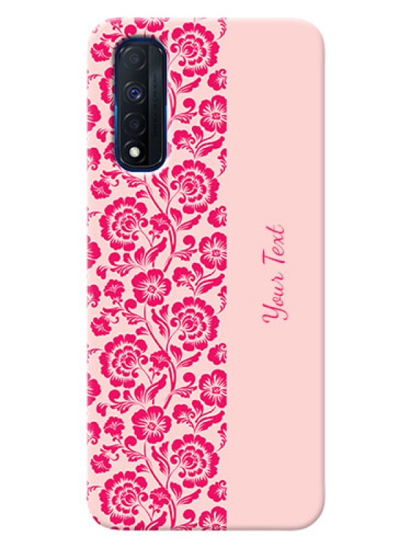 Custom Realme Narzo 30 4G Phone Back Covers: Attractive Floral Pattern Design