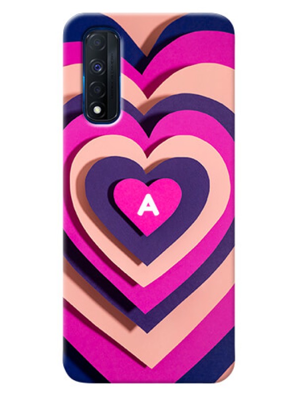 Custom Realme Narzo 30 4G Custom Mobile Case with Cute Heart Pattern Design
