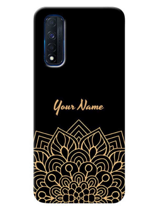 Custom Realme Narzo 30 4G Back Covers: Golden mandala Design