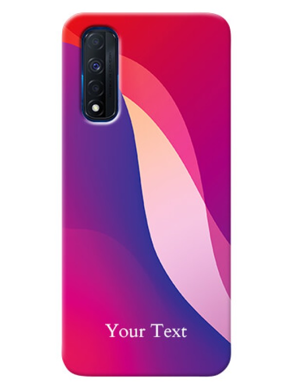 Custom Realme Narzo 30 4G Mobile Back Covers: Digital abstract Overlap Design