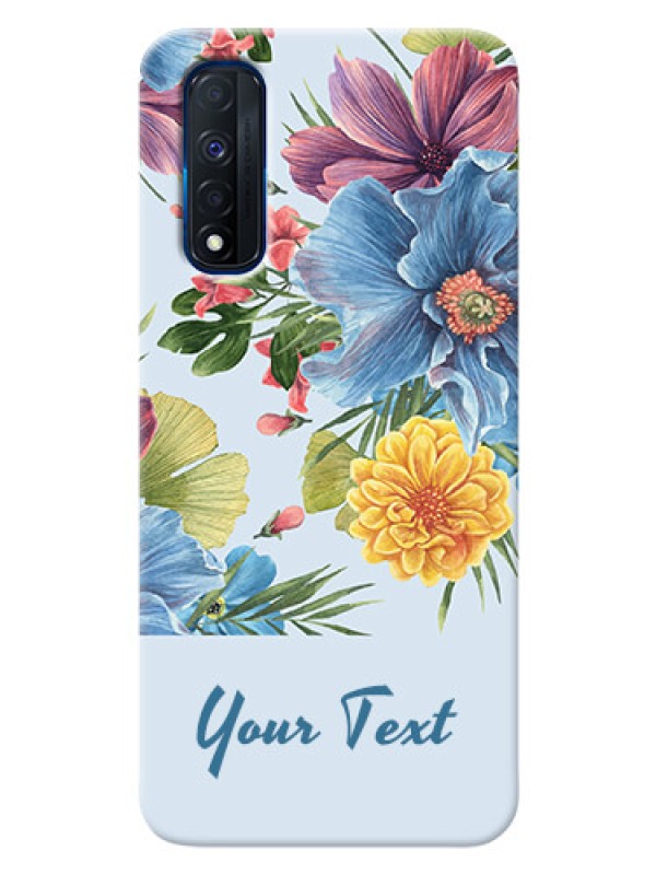 Custom Realme Narzo 30 4G Custom Phone Cases: Stunning Watercolored Flowers Painting Design