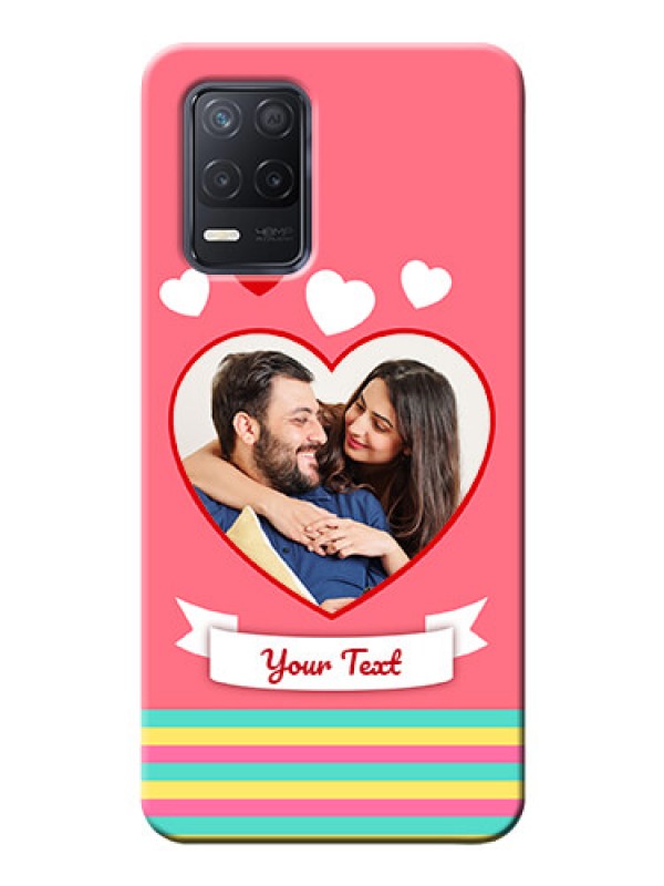 Custom Narzo 30 5G Personalised mobile covers: Love Doodle Design