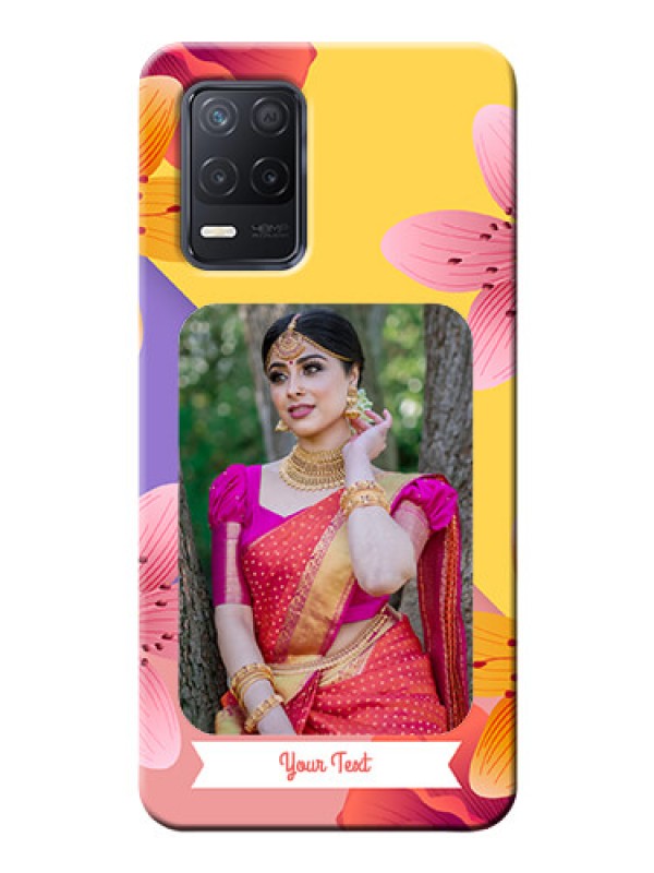 Custom Narzo 30 5G Mobile Covers: 3 Image With Vintage Floral Design