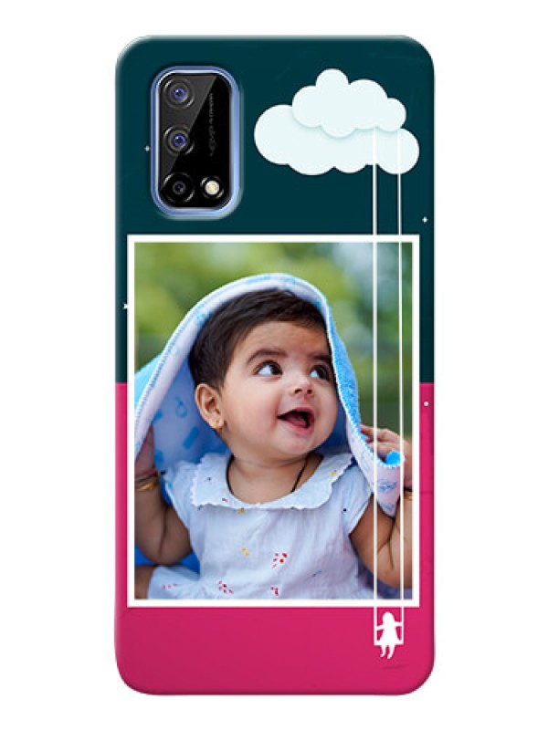 Custom Narzo 30 Pro 5G custom phone covers: Cute Girl with Cloud Design