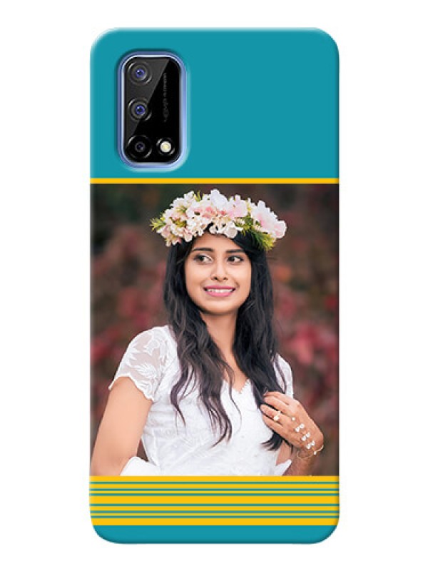 Custom Narzo 30 Pro 5G personalized phone covers: Yellow & Blue Design 