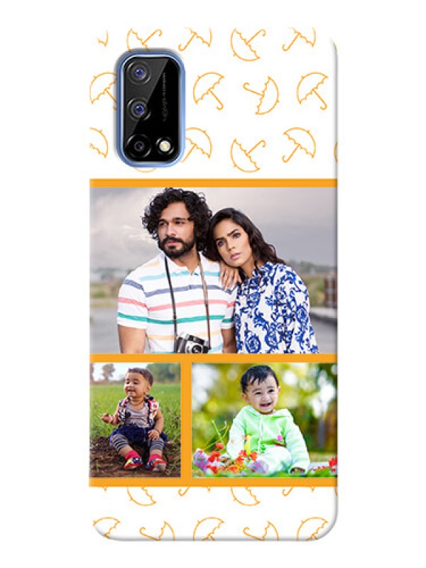 Custom Narzo 30 Pro 5G Personalised Phone Cases: Yellow Pattern Design