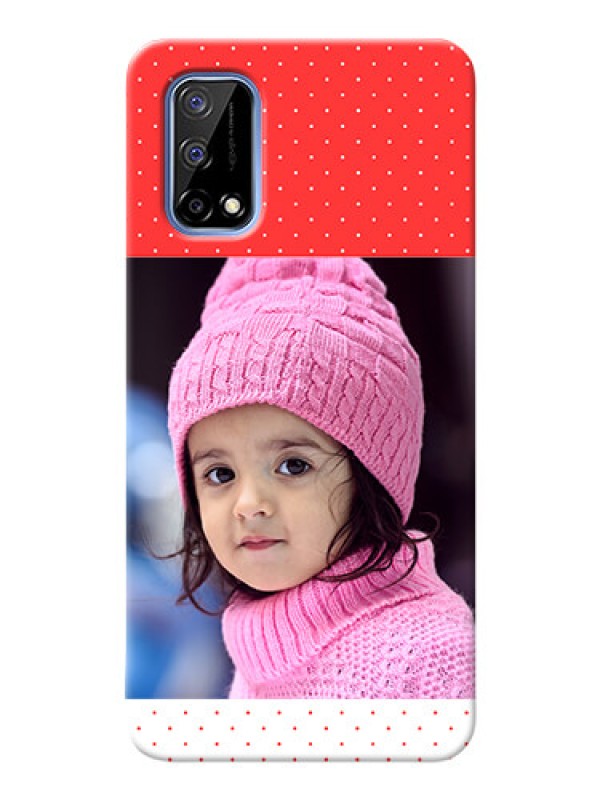 Custom Narzo 30 Pro 5G personalised phone covers: Red Pattern Design