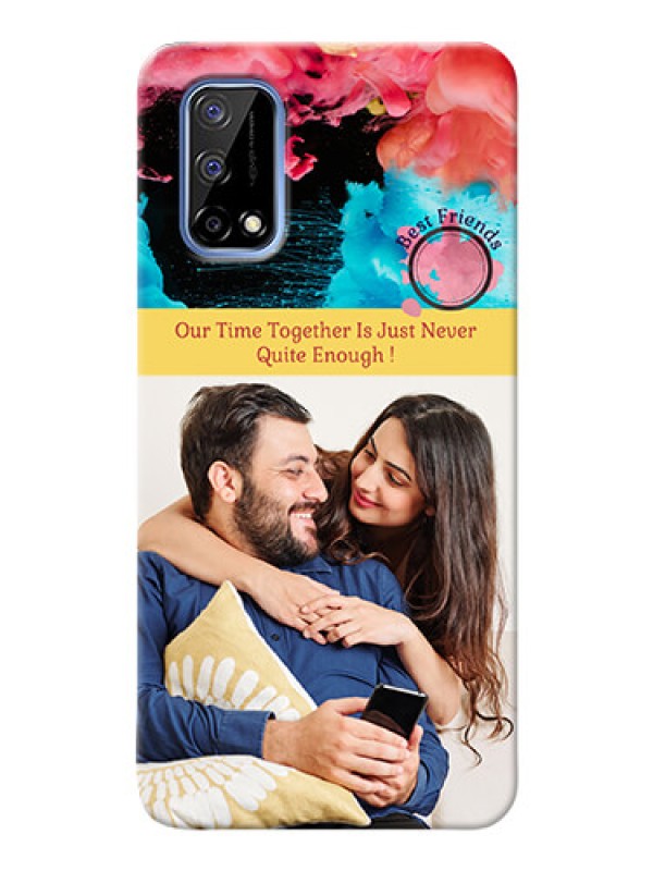 Custom Narzo 30 Pro 5G Mobile Cases: Quote with Acrylic Painting Design